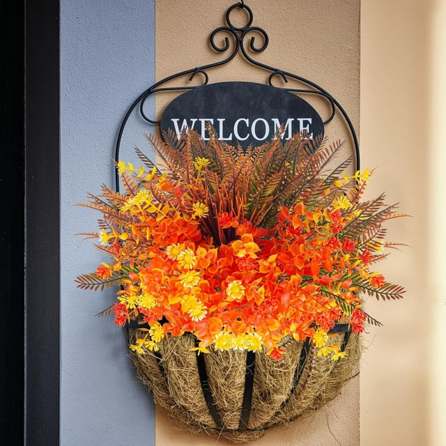 Scidweet 20 Pcs Artificial Fall Flowers, Fake Fall Decorations for Home Outdoor Autumn Garden Thanksgiving Decor