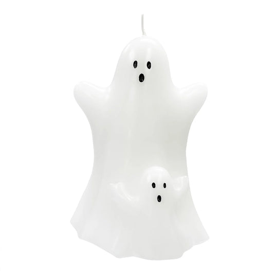 Mainstays Unscented Ghost Candle, 6.4 inches, White